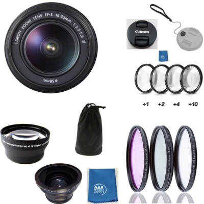 Canon EF-S 18-55mm 3.5-5.6 III Kit For T8I T7I T6 T6I T7 850D 800D 650D 90D 80D