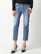 Dsquared2 'COOL GIRL CROPPED JEAN  DISTRESSED Jeans size 44