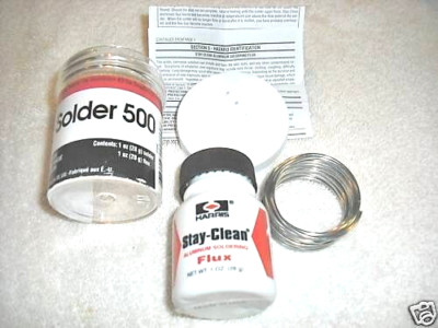 Harris, Stay Clean Aluminum Soldering Kit, Solder & Flux, Model 500K, T720-24