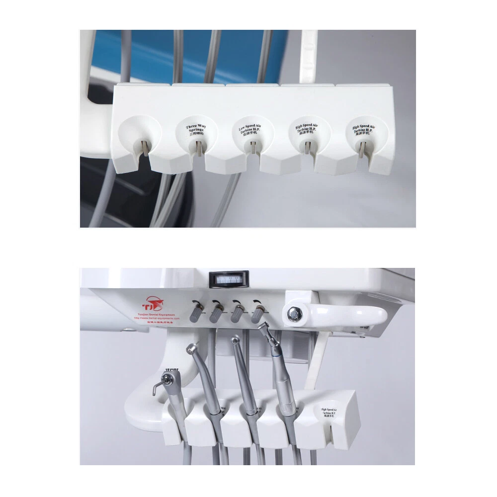 Dental Unit Chair Hard Leather+Dentist Stool + DDS+ New Foot Pedal Unidad silla image 6