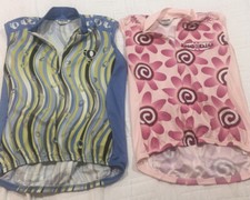  2 Pearl Izumi 1/2 Zip Jersey Womens Small Sleeveless 2-Pocket. Great Cond.