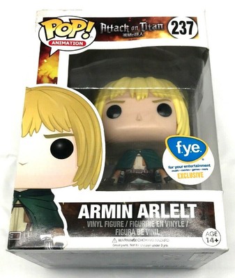 NEW Funko POP! Animation - Attack on Titan: ARMIN ARLELT (#237) - FYE Exclusive 889698142809 | eBay