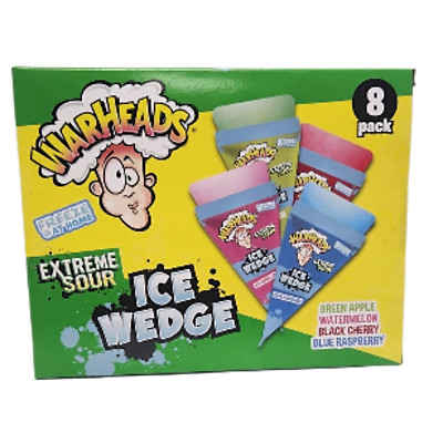 Warheads Extreme Sour Eiskeile 8er-Pack saure Früchte Geschmack gefrierbar Pops 496ml