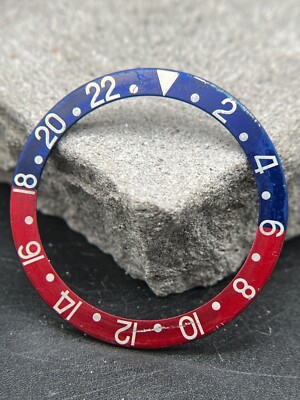 #1176 ORIGINAL ROLEX GMT MASTER 315-16750-1 RED / BLUE 16750 / 1675 INSERT PEPSI