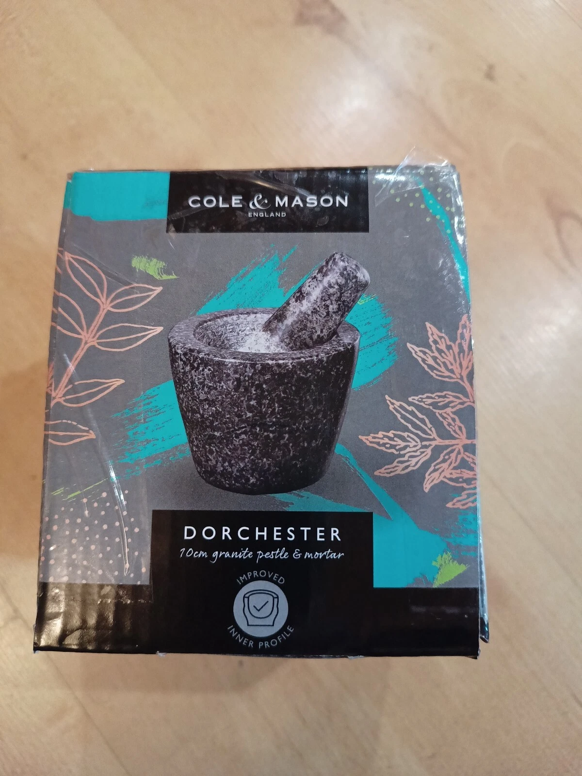Cole & Mason Dorchester 10cm Granite Pestle and Mortar herb Spice Grinder