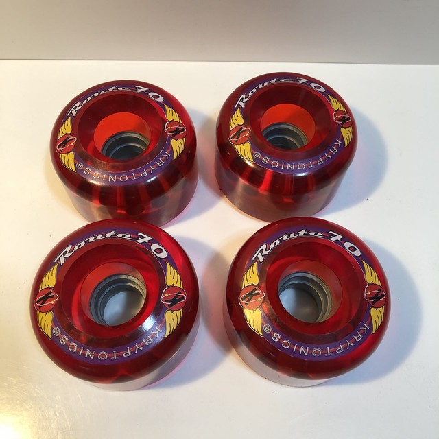 4 Kryptonics Route 70mm Blue Inline Wheels for sale online eBay