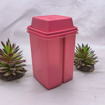 Tupperware Pick A Deli Large 8 Cup Square Pickle Container Strainer Pink