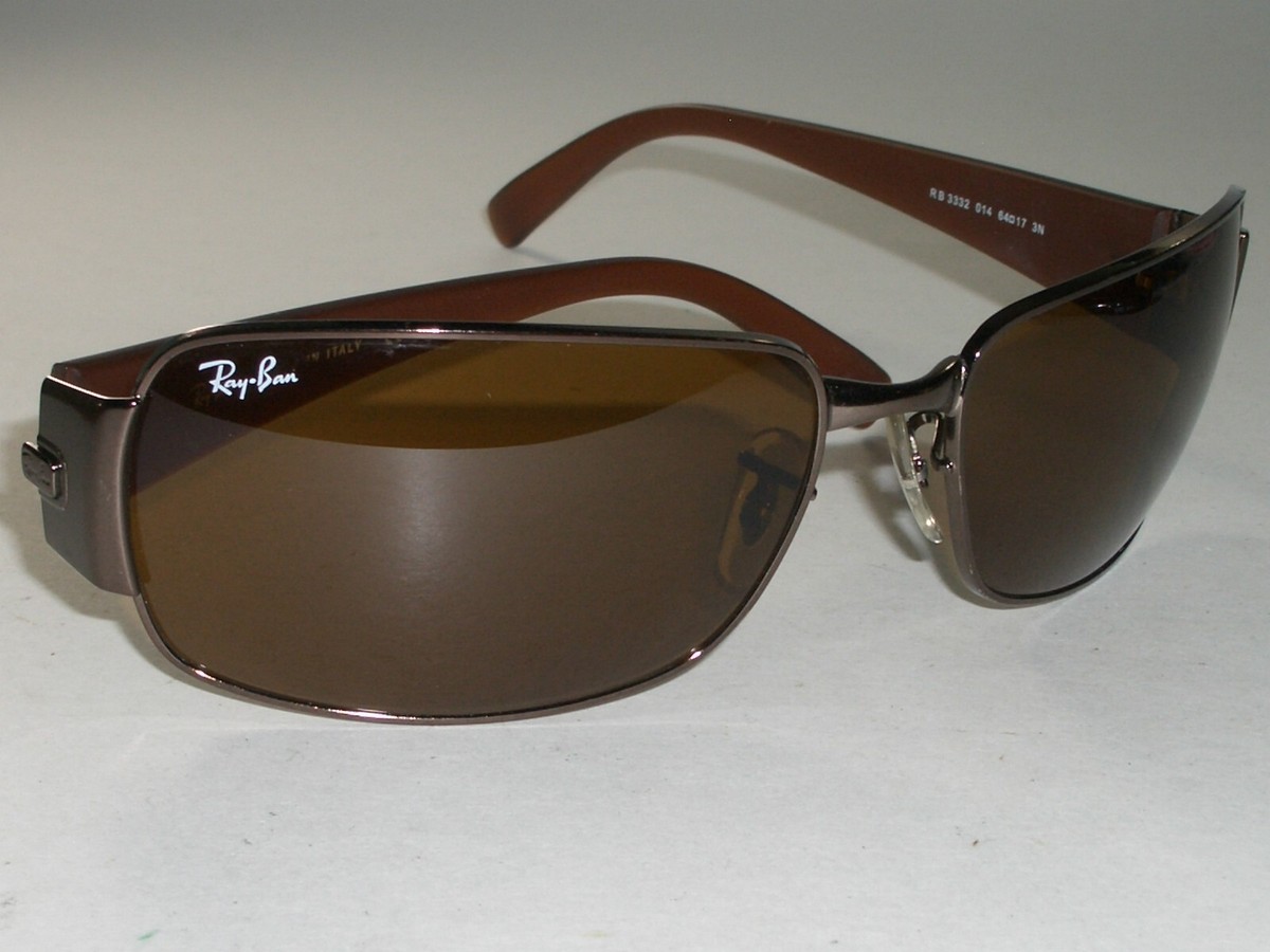 Ray Ban RB3332 004/58 64 17mm Glass Lens Metal Wraps Ray Ban RB3332 004/58 64 17mm Glass Lens Metal Wraps