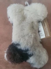 West Paw Tiny Bone Multi-Brown and Tan Squeaky Dog Toy