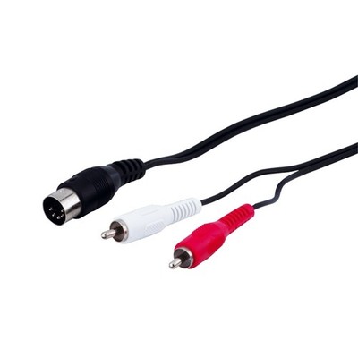 Audio-/Video-Kabel 1,5m 2x Cinch-Stecker auf DIN5-Stecker