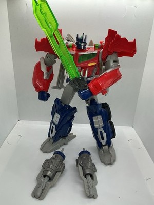 Hasbro Transformers Prime Beast Hunters Voyager Optimus Prime Complete But Read!