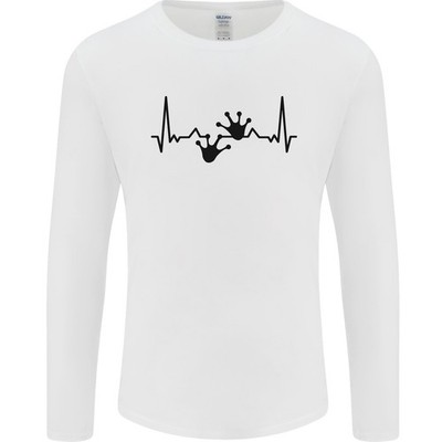 Echse ECG Gecko Puls Bartagame Herren Langarm T-Shirt