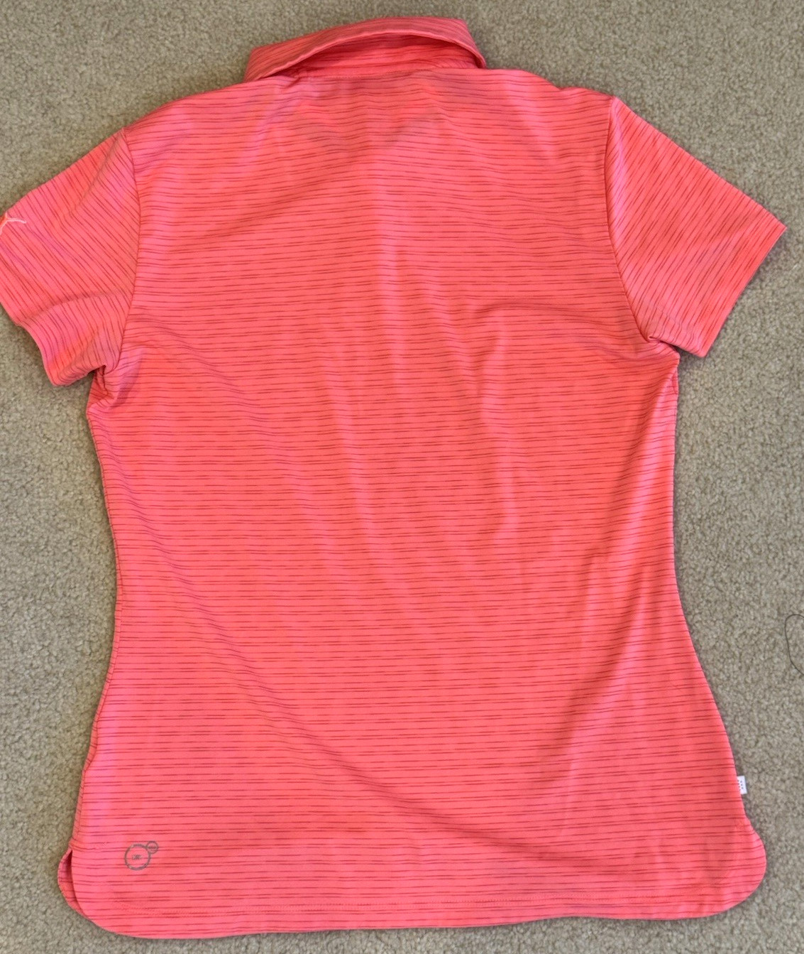 Puma Golf Women's dryCELL Short Sleeve Polo – Heathered Coral Size Small thumbnail 11