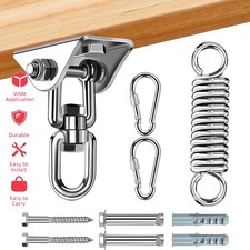Ceiling Hook Heavy Duty Swing Hook 360° Swivel Suspension Hook Yoga Hanging Kit