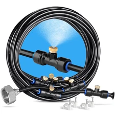 HOMENOTE Misting Cooling System, 26FT (8M) Misting Line + 7 Brass Mist Nozzles +