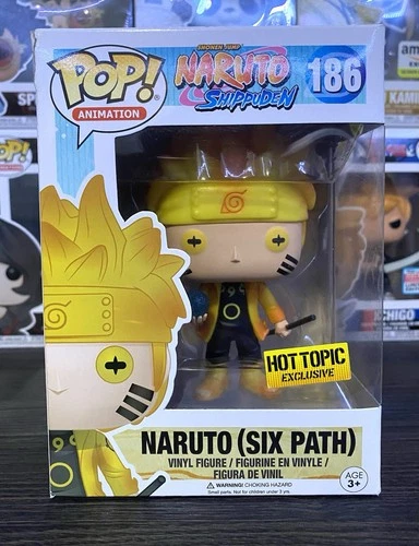 Funko POP! Anime: Naruto #186 - Naruto (Six Path) Hot Topic Exclusive DAMAGED