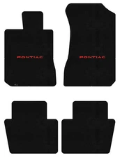 Lloyd Velourtex Front & Rear Mats for '08-09 Pontiac G8 w/Red on Black Pontiac
