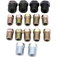 16 Pieces Brake Line Fittings Set For 3/16 Tube Nuts Inverted Flares Tube Nu
