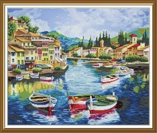 Creative Сross Stitch Embroidery Kit "Aquamarine siesta" Nova Sloboda