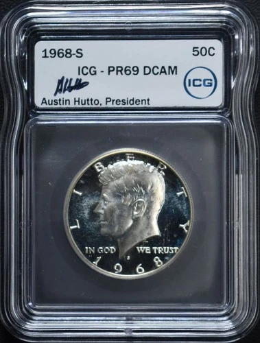 1968-S Kennedy Half Dollar ICG PR69 DCAM