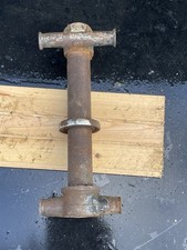 Vintage Motorcycle Girder Fork Yoke Set Upper Lower And Stem Complete Used 