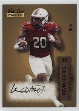 2022 Wild Card MATTE Auto Gold - Red Foil 4/10 Kevin Harris Auto v9t