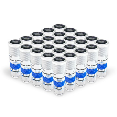 #ad Activated Carbon CTO Water Filter Cartridge Standard 2.5 x10quot; 20 Micron 25 Pack $81.00