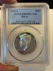 2003-S 50C Kennedy Half Dollar PCGS PR69DCAM 90% Silver