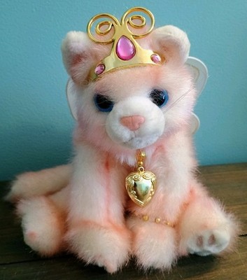 Vintage Aurora Catapillers Pink Plush Cat Sharon Lea Larsen Stuffed Animal 