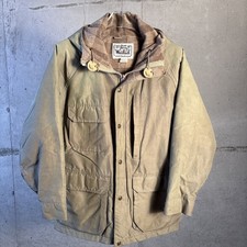 VTG WOOLRICH Wool Lined Jacket Women's Sz. M Hooded Made USA Field Chore