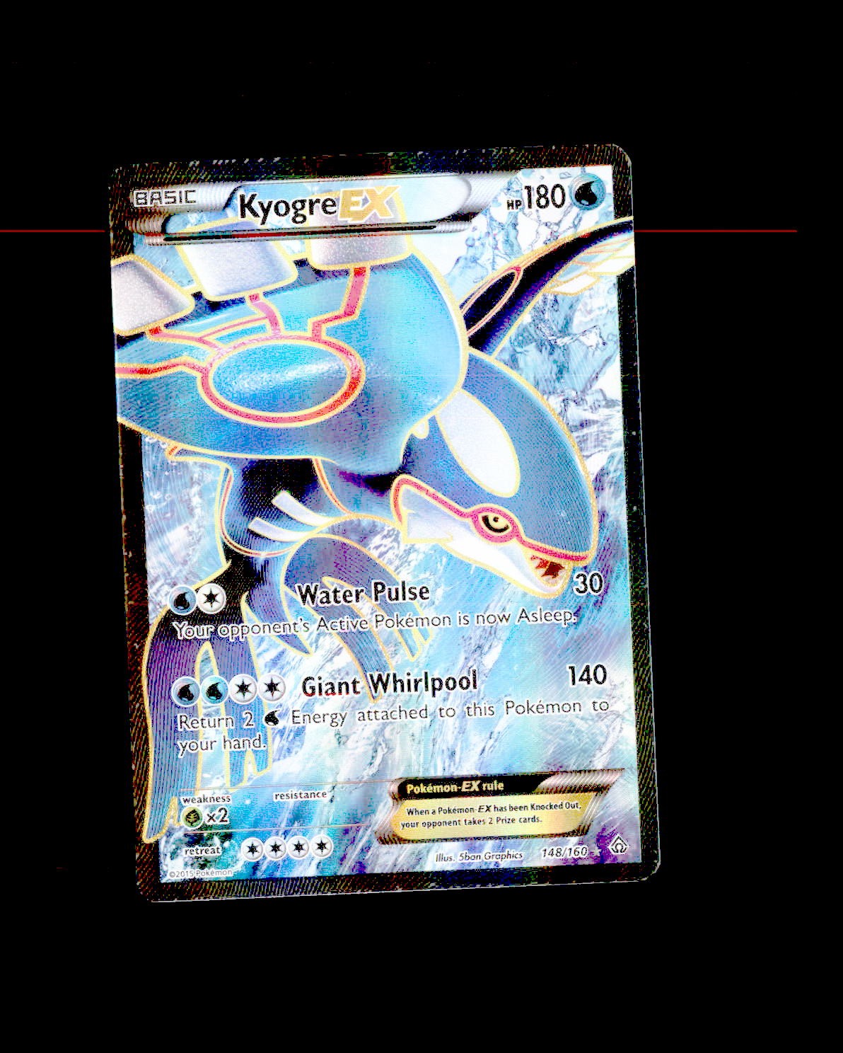 LP XY - Primal Clash Holo Kyogre EX (148 Full Art) 148/160 2