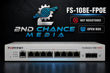 Fortinet FortiSwitch FS-108E-FPOE Open Box Not Registered PoE Switch