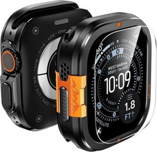 3 in 1 Metal Case for Apple Watch Ultra 3 /Ultra 2 /Ultra Screen Protector 49Mm,