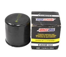 Amsoil EAOM103 Motorcycle Oil Filter Cylinder Automotive Replacement Unit