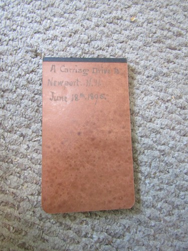 Unusual Antique Handwritten Log 