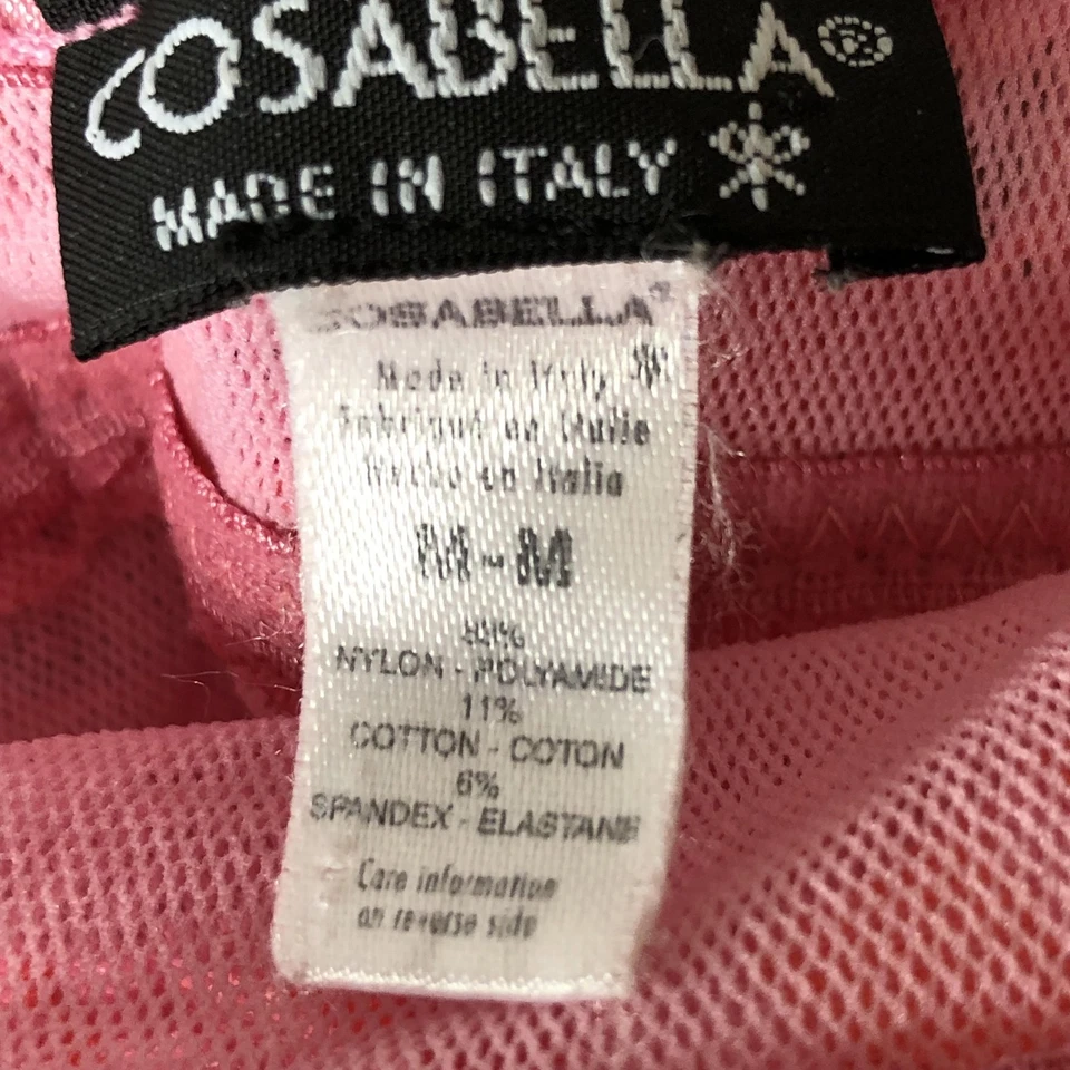 Camiseta Cosabella Renda Bralette Feminina M Rosa Laranja Floral Crop Top Itália Ano Novo - Imagem 4 de 4