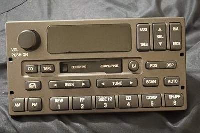 Lincoln cassette RDS radio. Original Alpine stereo. Factory  2W1T-18C870-AA