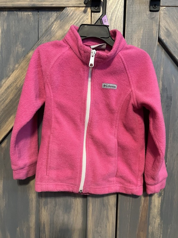 Columbia Toddler Size 4T Zip Up Fleece Pink