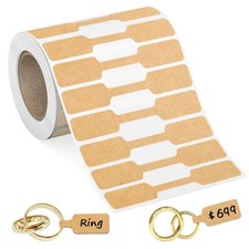 500Pcs Roll Blank Paper Price Tags Portable Self Adhesive Stickers Jewelry Hangt