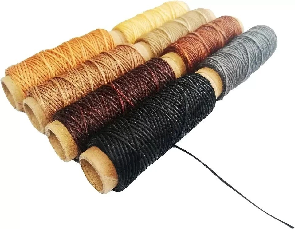 264 Yards 150D Leather Sewing Waxed Thread Cord for Leather Craft DIY 1Mm Diamet - Image 4 of 4