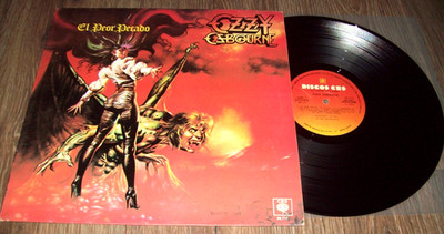 OZZY OSBOURNE THE ULTIMATE SIN LP 1986 ARGENTINA EL PEOR PECADO BARK AT MOON EX