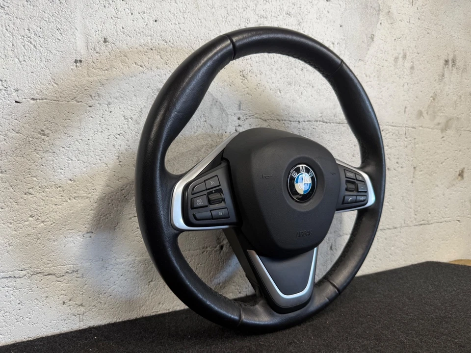 ✅ Volante de cuero genuino BMW X1 F48 X2 F39 2016-2022 CONJUNTO FABRICANTE ORIGINAL ✅ 69 k Foto 2 de 4