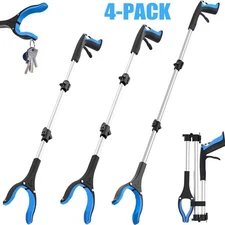 44.3" Foldable Magnetic Grabber Reacher Tool (4" Claw) for Seniors