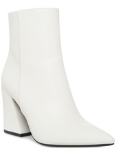MADDEN GIRL Womens White Goring Cody Pointed Toe Sculpted Heel Booties 9 M