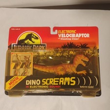 Vtg 1993 NIB Kenner Jurassic Park Series 1 Electronic Velociraptor W/...