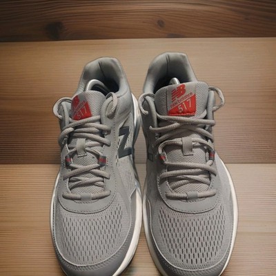 New Balance 517v2 Castlerock/Sulphur Red Gray 4W Tennis Shoe Sneaker Walking 