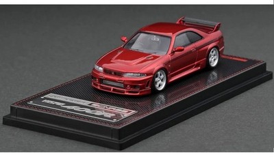 Zündmodell Nissan Skyline BCN R33 GT-R 400R rot metallic Maßstab 1:64 RAR