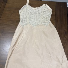 Vtg 60s lace and Nylon lingerie slip dress