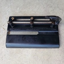 Vintage 3 Hole Punch All Metal. Made in Los Angeles CA USA by Master Products.