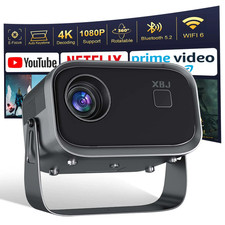 Smart Home Theater Projectors with Wifi 6  BT Auto Vertical Keystone Portable 4